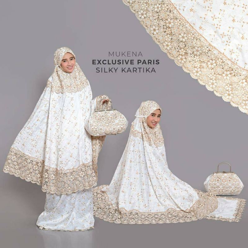 mukena sutra paris bordir