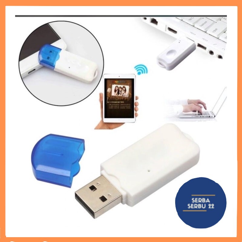 USB Bluetooth Audio Receiver Dongle Wireless with Mic Music Reveiver GARANSI KUALITAS TOP