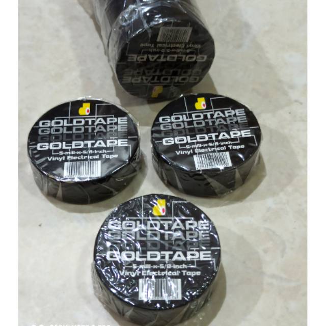 

Solatip hitam listrik / isolasi hitam gold tape