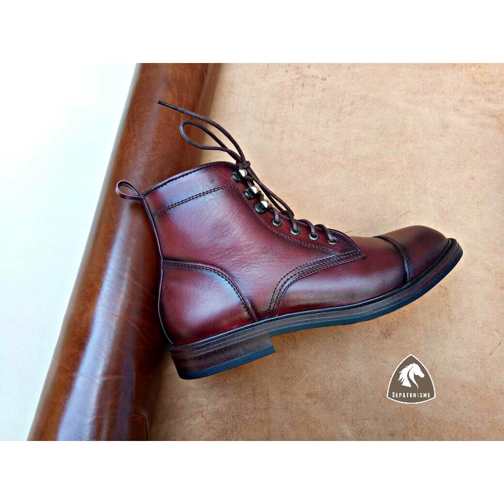 Sepatu Boots Kulit Boots Pria Sepatunisme Sepatu Klasik Sepatu Leather