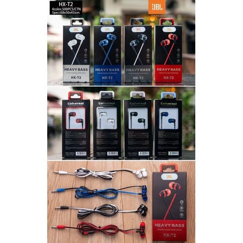 Headset J HX-T2 HEAVY BASS Handsfree J HX-T2 HEAVY BASS MIC Earphone J HX-T2 HEAY BASS