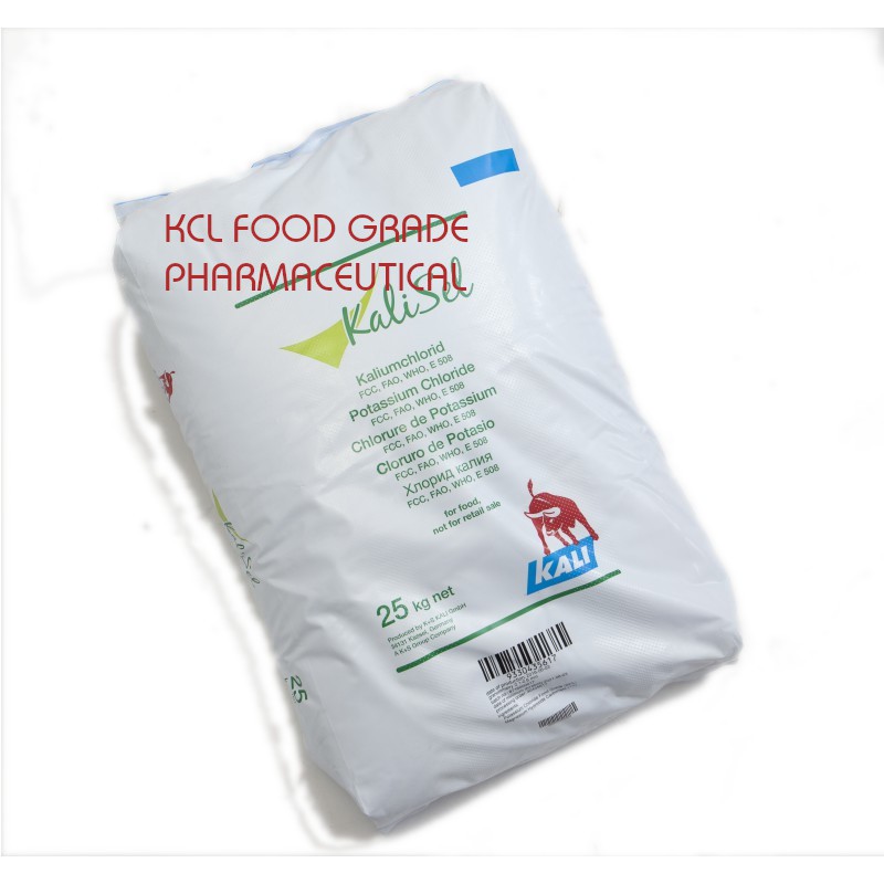 Potassium Chloride/Kalium Klorida/Potassium Klorida/KCL FOOD GRADE sak 25kg