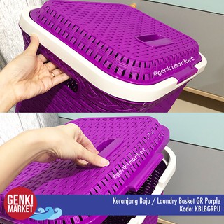 Keranjang Baju Laundry  Basket GR Purple Shopee Indonesia