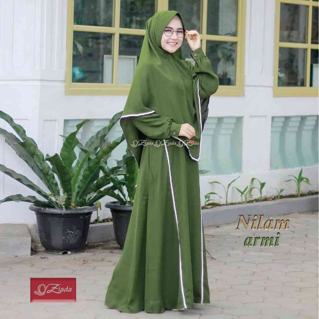 NILAM DRESS SET || Gamis Set Khimar Original by ZIADA