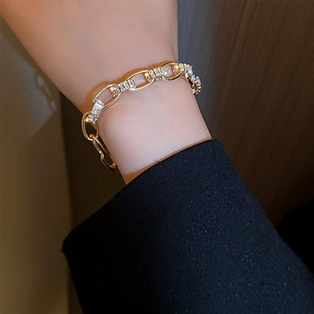 Lily Gelang Ladies Luxury Cubic Zirconia Kristal Adjustable