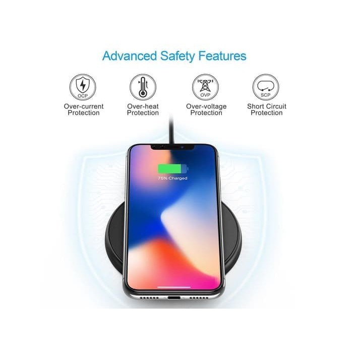 Wireless charging pad choetech T526-S 10w 1.8a-2a Qi-enabled fast charge T526S