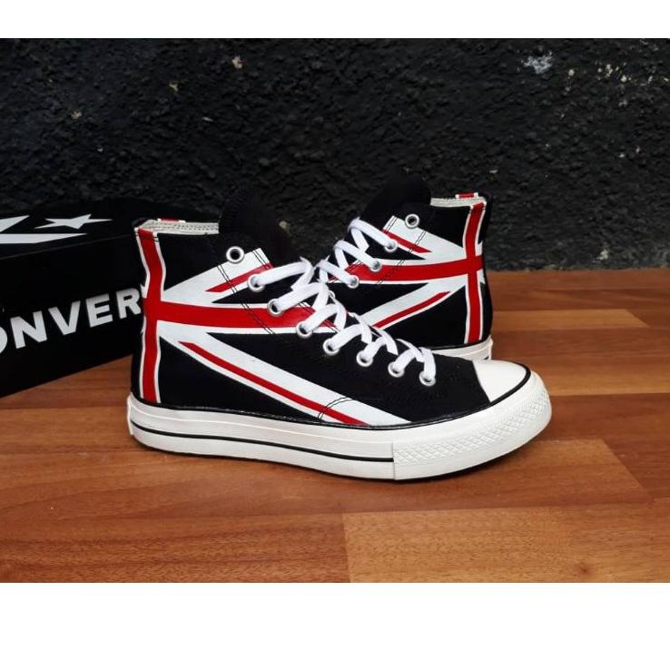 Terbaru - CONVERSE 70S HIGH UNION JACK BLACK 100%  BNIB VIETNAM 
