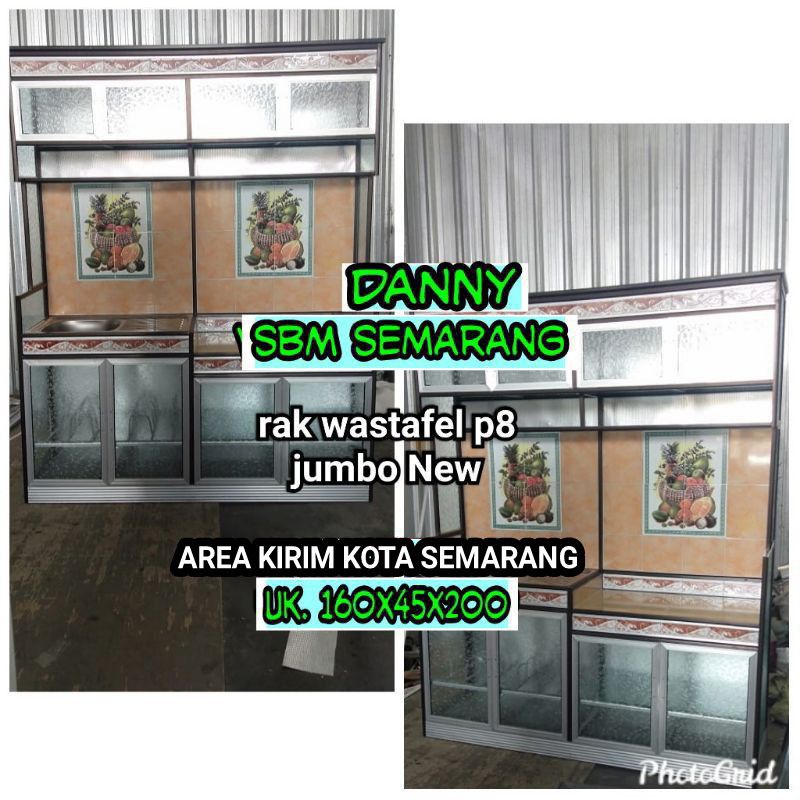 PROMO RAMADHAN Rak Kompor + Wastafel Pintu 8 Jumbo (Hanya Semarang & sekitarnya)