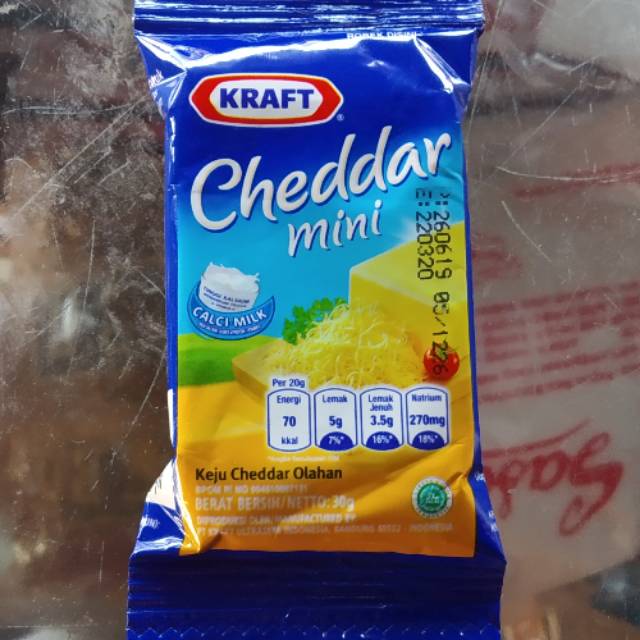 

Keju Kraft Cheddar Mini 30gr