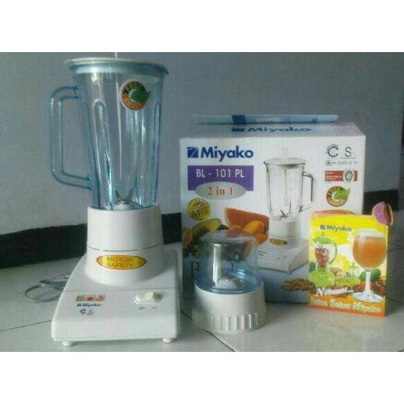 blender Miyako BL101PL - blender gelas plastik - miyako 101 pl 2 IN 1