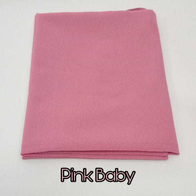 Pashmina Diamond/ Pashmina Polos Isabella/ Pasmina Sabyan Murah 175x75-Pink Baby