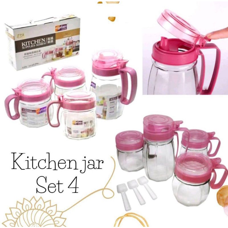 kitchen jar set/tempat minyak/tempat bumbu