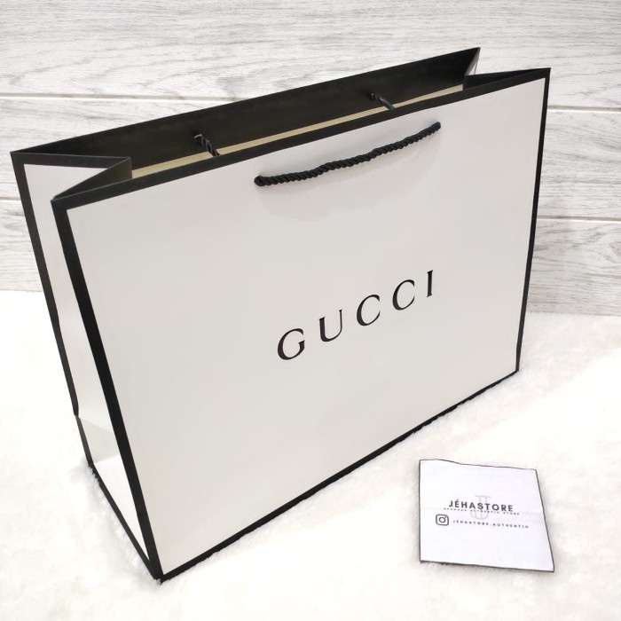 

(TERLARIS) PaperBag GUCCI Large - White