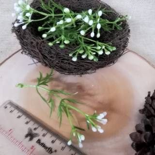 5pcs rumput  bunga putik mini artificial hiasan  seserahan  