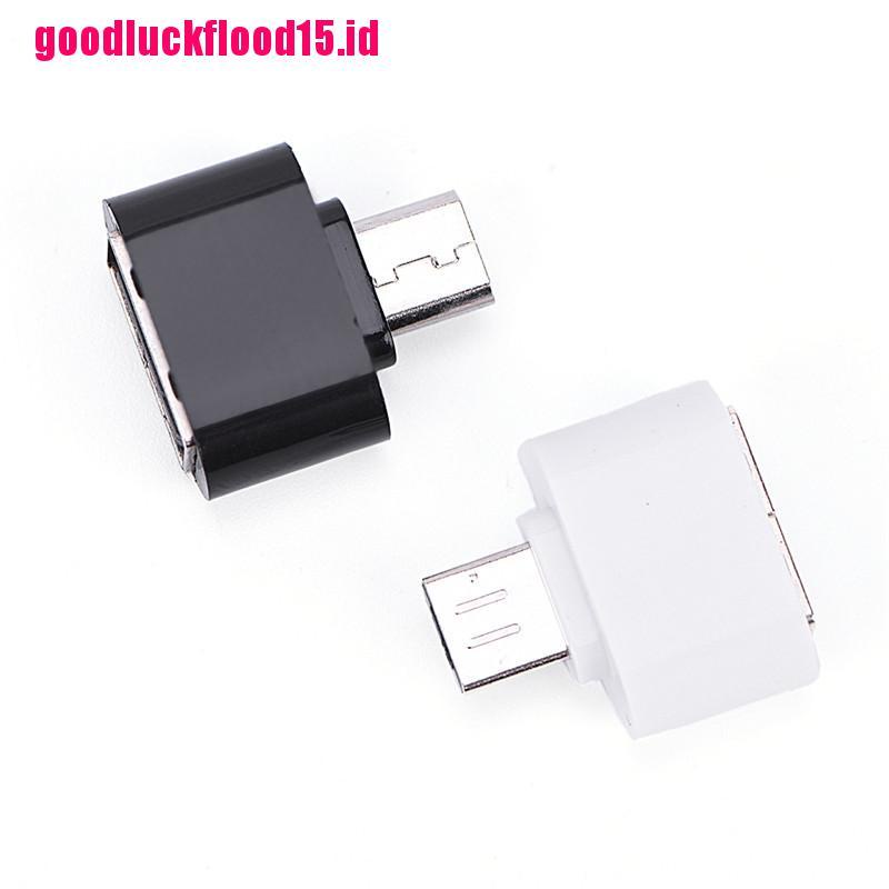 (LUCKID) Kabel Adapter OTG Micro USB Ke USB Untuk Tablet PC Android Samsung Xiaomi HTC SONY