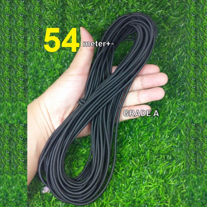 Tali Jaket Elastis 3mm @70 meter Tali Karet Bulat Tali Tas Tali Map Tali String 3 mm