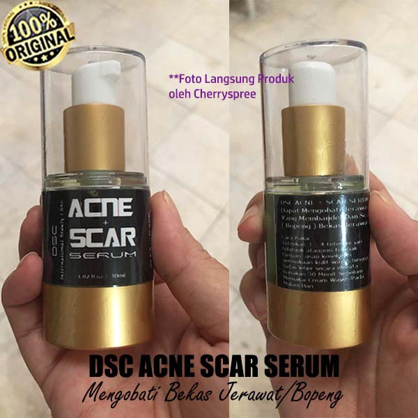 DSC Acne Scar Serum Obat Jerawat Menyamarkan Bekas Jerawat Bopeng Noda Jerawat - 30ml ORIGINAL