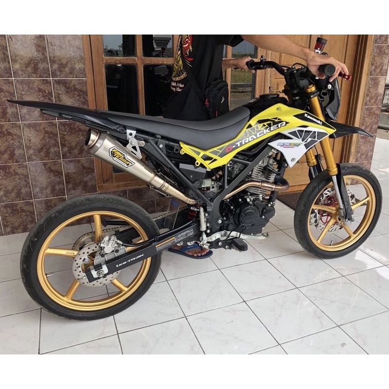 Knalpot FANTERRA Crf Dtracker Klx 150 Kolong Atas Kerucut Bore Up