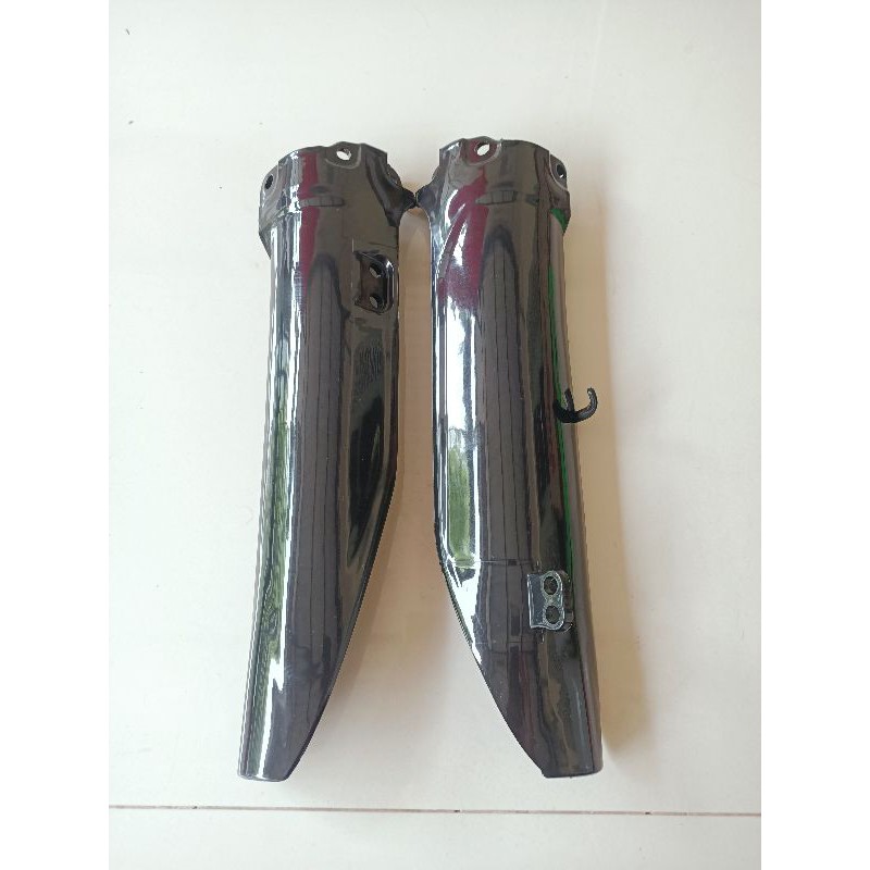 Tutup Cover Shock Depan KLX DTracker - Pelindung Cover Shock Depan KLX D-Tracker 150 SRX Racing SHOCK UP SIDE DOWN