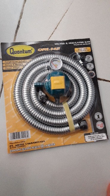 Paket Kompor Quantum 1 Tungku Qgc 101 R Dan Selang Regulator Gas 142