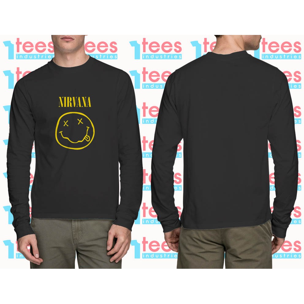 KAOS BAJU NIRVANA LENGAN PANJANG PRIA WANITA