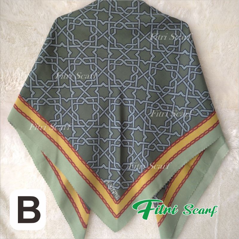 jilbab segi empat motif hijab segi empat motif kerudung segi empat motif azara oscara J 4-B