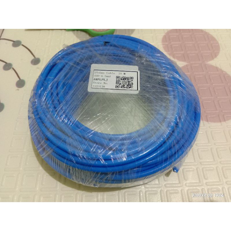 Kabel Teflon Semirigid RG402 25Ohm dia 4.1mm