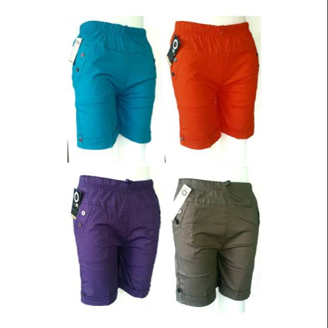 HOTPANTS WANITA KATUN STRETCH / CELANA PENDEK KATUN ALLSIZE STANDART