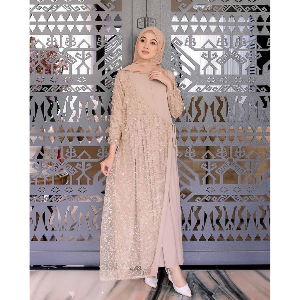 Masayu Dress Dress Brukat  Baju Kondangan Fashion Wanita Baju Gamis Shopee Indonesia