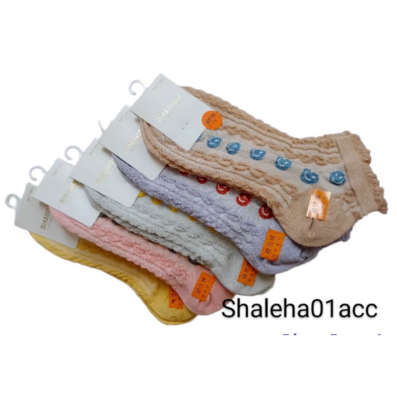 Kaos Kaki Mata Kaki Rajut Motif Pendek Mata Kaki