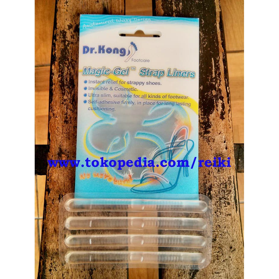Black Sepatu Wanita Import Haktinggi High Heels A94E4  Dr. Kong Magic Gel Strap Liners || Bantala