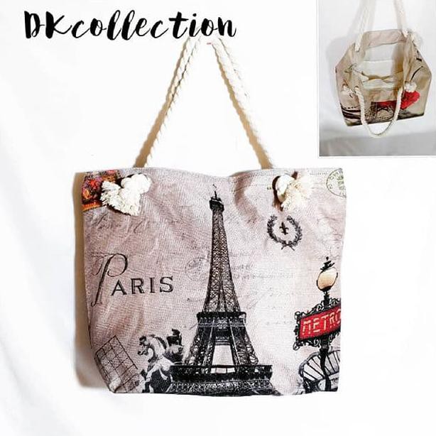 Best Seller] Tas Paris Tas Souvenir Paris Premium Tote Bag Paris Soulder Bag Paris