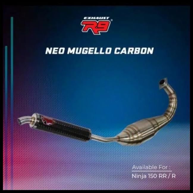 Knalpot R9 Ninja R Ninja Rr New Neo Mugello Carbon R9 Original 100%