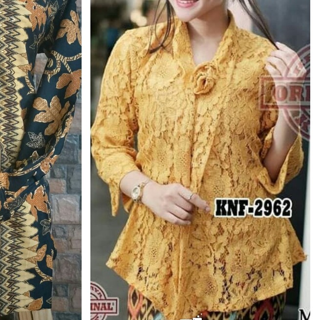 kebaya Brukat Floy kebaya kartini kebaya Floy Brukat set rek