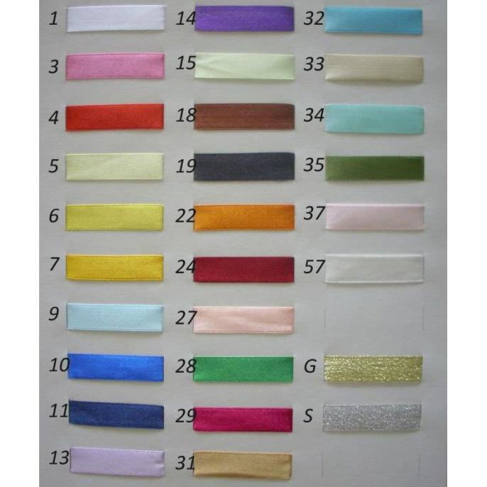 

New Pita Satin | Pita Emas | Pita Perak 3/8 Inch 1Cm Murah