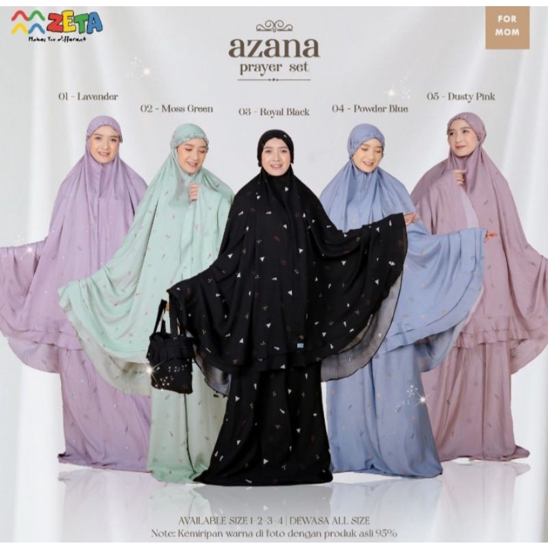Mukena Couple Azana Series Original Zeta Outfit