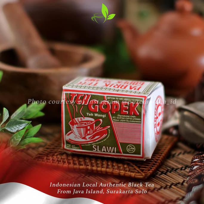 Teh Solo - Teh GOPEK SLAWI Indonesian Local Javanese Black Tea 1 pack TERLENGKAP