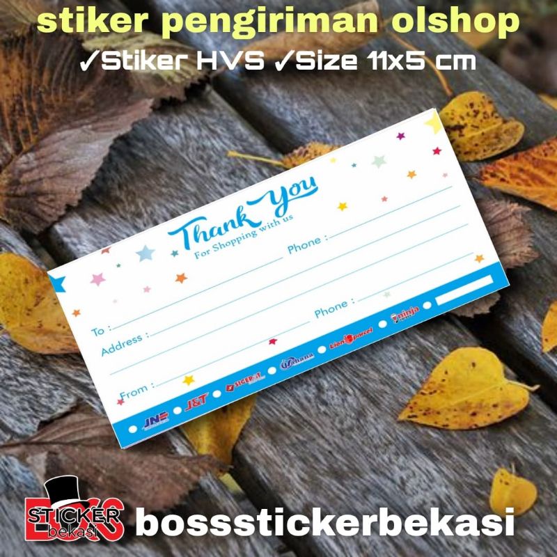 

STIKER PENGIRIMAN /STIKER PENGIRIMAN OLSHOP/STIKER PENGIRIMAN ONLINE SHOP-THANKYOU BIRU