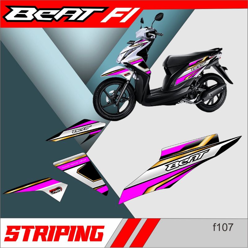 STRIPING HONDA BEAT FI RACING