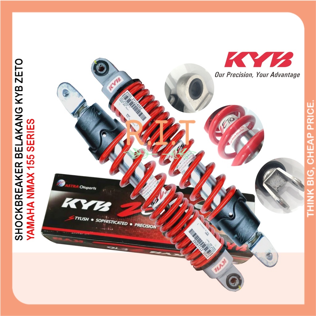 Shockbreaker KYB ZETO Yamaha Nmax 155 Shock Belakang Matic Sepasang