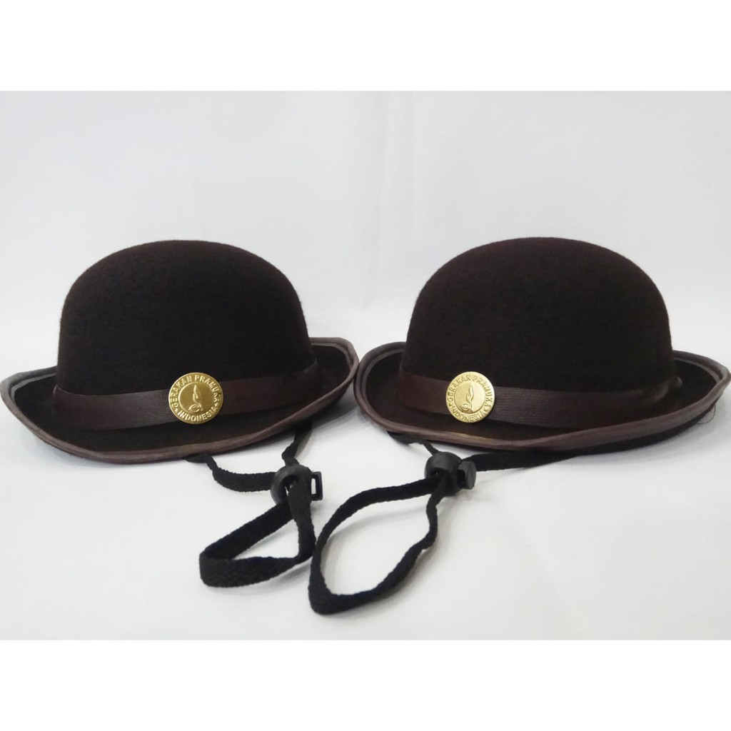 Topi boni pramuka / topi pramuka / topi koboi pramuka / topi  boni laken / grosir