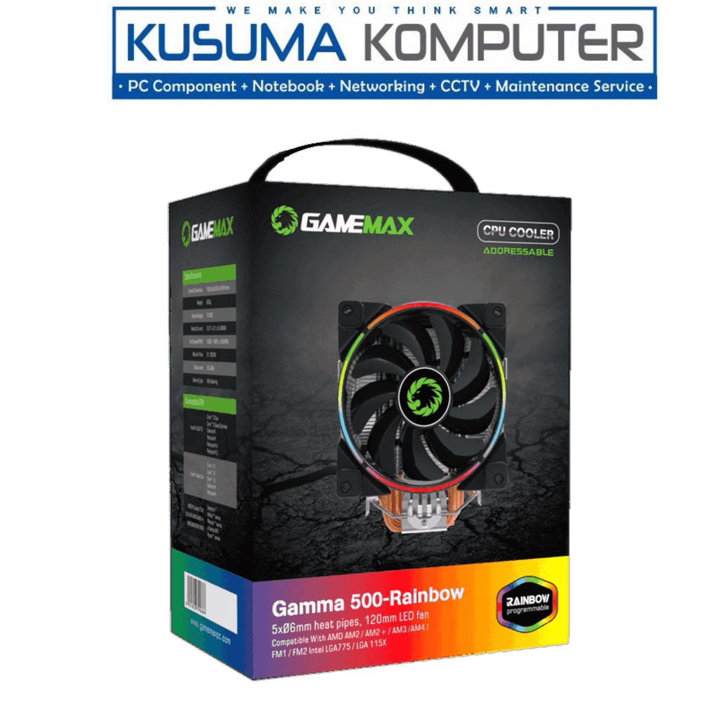 Gamemax Gamma 500 Rainbow ARGB CPU Cooler