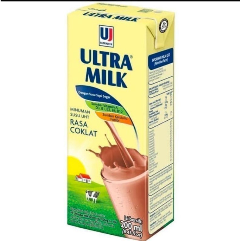 

susu ultra 1lt coklat /fullcream