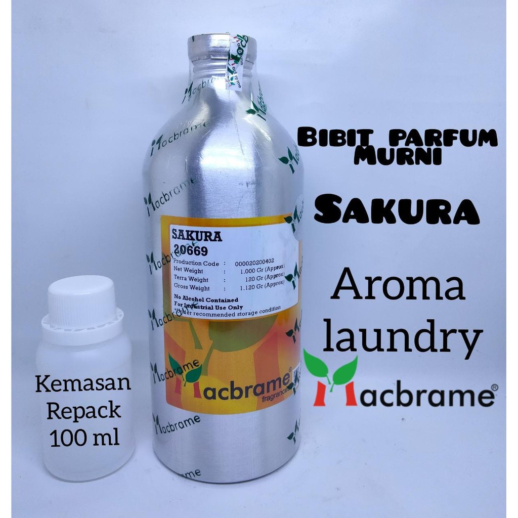 SAKURA BIBIT PARFUM MURNI 100 ML. BY MACBRAME AROMA LAUNDRY