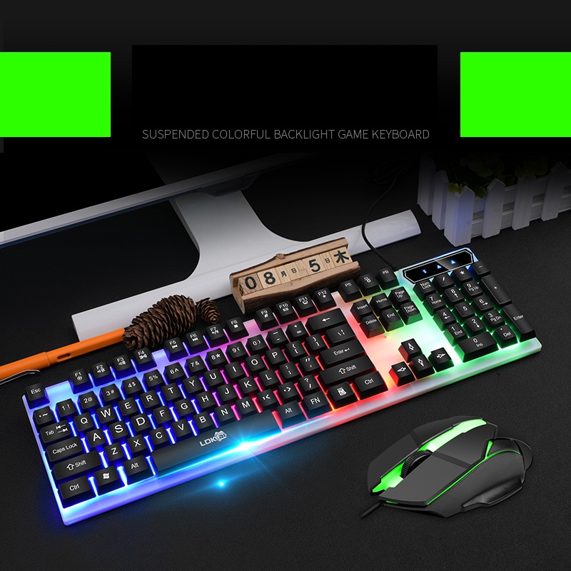 Gaming Keyboard LED with Mouse LDKAI 832