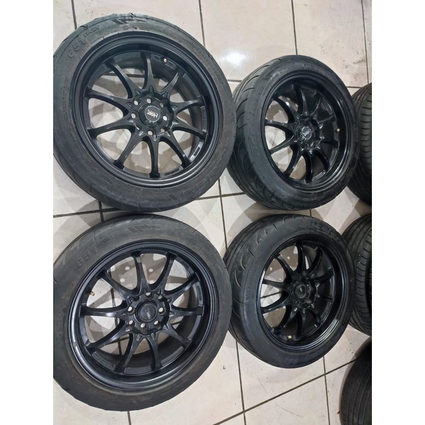 velg mobil second model ce28 ring 16 pcd 4x100 4x114 ban 195 50 16 accelera 651 sport semi slick