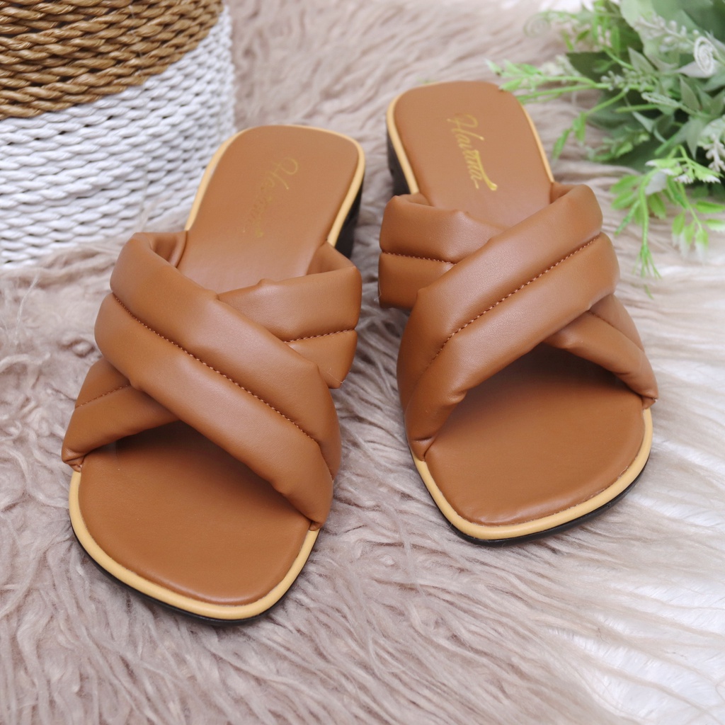 Sendal Wanita Tali Hels Sandal Wanita Heels Chunky Sendal Cewek Terbaru Sandal Kekinian Wanita Sendal Cewek Hels