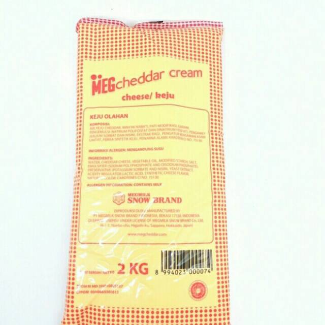 Meg Cheddar Cream Cheese  2 KG