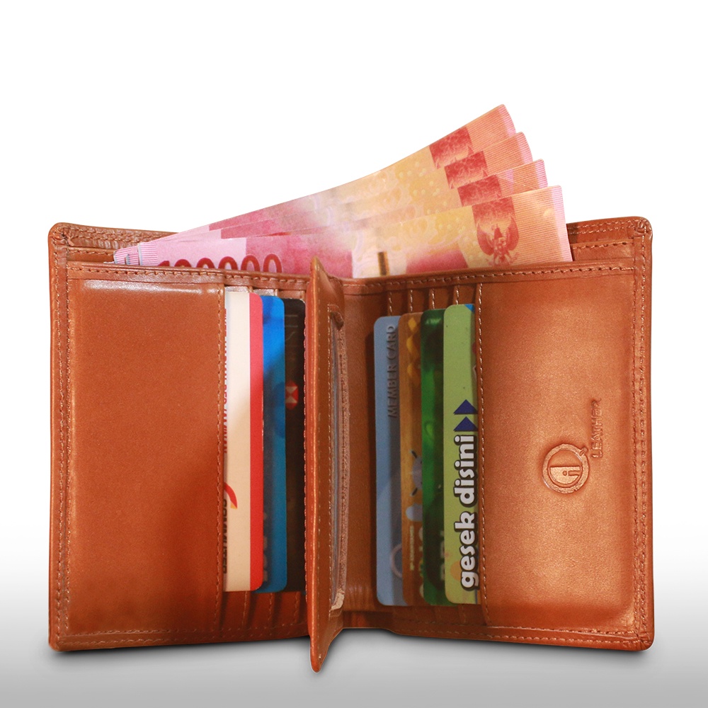 DOMPET EVREN KULIT DENGAN DESAIN SIMPLE DAN ELEGANT DOMPET KULIT FULL 100% SAPI ASLI PREMIUM D007