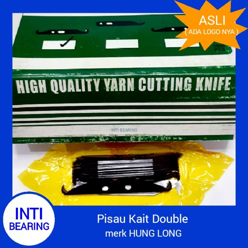 Pisau Kait DOUBLE HUNG LONG 2 mata pisau ASLI untuk Textile Benang HUNGLONG